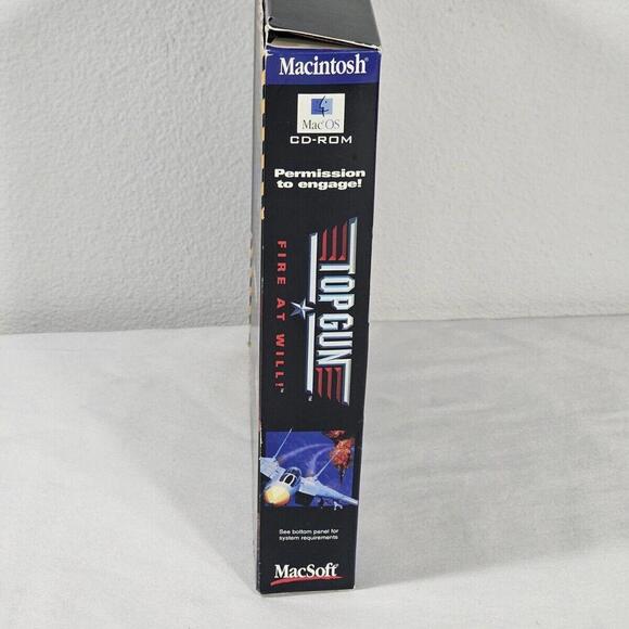 Top Gun Fire at Will Video Game, Original Box, Macintosh 1997 - Picture 3 of 8